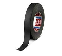 tesa Nastro 4541 | Nastro in tessuto non patinato, flessibile, antistrappo, 145 mesh, lunghezza: 50 m, diversi colori e larghezze (19 mm, nero)