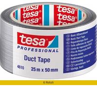 NASTRO AMERICANO TESA BASIC 50MMX25M GRIGIO- TESA- 6,0 rotoli