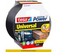 Nastro americano extra power mm 50x10mt nero - 6 pz