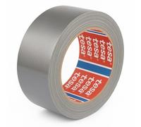 Tesa Nastro Americano Telato per Riparazioni Generiche, 4615 Professional Universale, Fissaggio, Imballaggio, Marcatura e Sigillatura - Per interni ed esterni - 50 m x 50 mm (Grigio)
