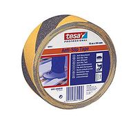 TESA - Nastro di segnaletica antiscivolo per pavimenti Spessore 0,72 mm, Modello: B/Y - B/Y