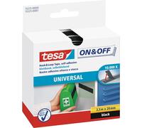 Tesa Nastro autoaggrappante 2,5 m x 20 mm on&off nero 55225