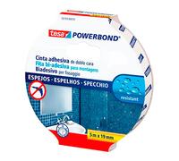 Nastro biadesivo per specchi Tesa Powerbond - 5 mt x 19 mm - bianco - Tesa