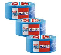 tesa Nastro Carta Crepe di Precisione 4440 UV-plus, Set da 5 - Blu | Nastro Adesivo Resistente alle Intemperie, per Lavori di Pittura Esigenti in Ambienti Esterni - 50m x 30mm