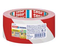 TESA 58134 - Nastro adesivo tesa® Signal Universal, 66 m x 50 mm, rosso/bianc