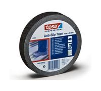 TESA - Nastro di segnaletica antiscivolo per pavimenti Spessore 0,72 mm, Modello: B/Y BLACK