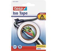 Tesa® Nastro Isolante, 10m x 15mm, Bianco - Blister