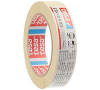 Tesa Nastro per Mascheratura Standard - Nastro in Carta per Mascheratura, Rimozione senza Residui per 2 Giorni, senza Solventi, 50 m x 25 mm