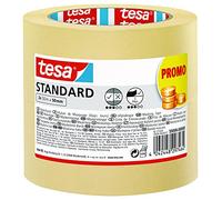 tesa Nastro per Mascheratura Standard - Nastro in Carta per Mascheratura, Rimozione senza Residui per 3 Giorni, senza Solventi, 2x 50 m x 50 mm