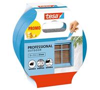 tesa Nastro per Mascherature da Esterni - Nastro adesivo sottile per mascherature precise all'aperto, resistente ai raggi UV e alle intemperie - 2x 25 m x 25 mm