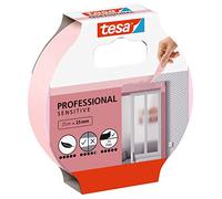 tesa Nastro per Mascherature su Tappezzeria - Nastro adesivo sottile per mascherature precise - Adatto per superfici interne sensibili - 25 m x 25 mm