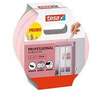 tesa Nastro per Mascherature su Tappezzeria - Nastro adesivo sottile per mascherature precise - Adatto per superfici interne sensibili - 2x 25 m x 25 mm