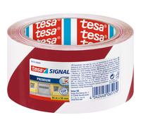 TESA 58131 - Nastro adesivo tesa® Signal Premium, 66 m x 50 mm, rosso/bianco