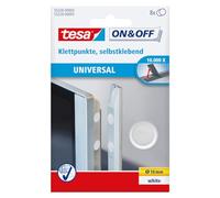 tesa® On&Off, Dischetti Autoadesivi Universali, ø 16 mm, Bianco