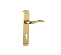 Tesa Oslo - Maniglia lunga Cilindro 85 mm ottone lucido