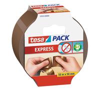 tesa Pack EXPRESS Packaging Tape - Hand Tearable Self-adhesive Roll for Fast Pac