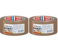 Tesa Pack Extreme, nastro di alta qualità, particolarmente adesivo e resistente agli strappi, ideale per confezionare pacchetti e oggetti pesanti (Confezione da 2)