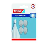 Tesa permanente gancio ovale metallo, grigio, 666100000000