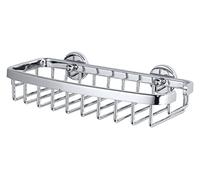 Tesa Portasapone per Doccia Aluxx, Alluminio Cromato Lucido, Autoadesivo, Tecnologia Adesiva di Montaggio, 46mm x 135mm x 95mm