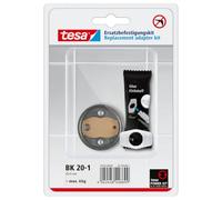 Tesa Power Adattatore Kit Bk20, Kit di Ricambio Autoadesivo, Anello in Zama, Diametro 41mm, Altezza 8mm