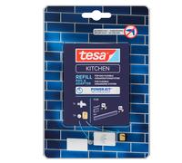 tesa Power.Kit Kitchen Organiser Refill Pack - Spare Parts for Wall Mounting of