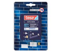 tesa Power.Kit Ricambi per Organizer da Cucina - per il Montaggio a Muro di Combi-Set e Accessori - per Riutilizzo dei Binari da Cucina e Adattatori - 1 Pezzo di Ricambio