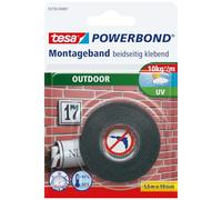 TESA - 55750-00002-04 - Nastro biadesivo Powerbond - per esterni - 1,9 cm x 1,5 m - bianco - Tesa - 71960 - Conf. da 1 Pz. - 55750-00002-04