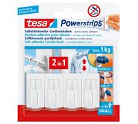Tesa Powerstrips-Vario Powerstrips Ganci per Tenda Ganci Strisce Adesive Bianco