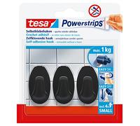 tesa 58275-00000-20 Black Hooks S Ganci adesivi Powerstrips Small Oval (L x A)
