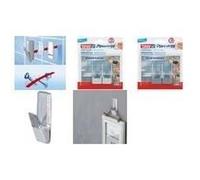 tesa Powerstrips gancio LARGE trasparente trasparente/cromato in plastica di alta qualità riutilizzabile - 1 pezzo (58812-0000