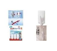 tesa Powerstrips gancio PICCOLO Trend bianco in plastica di alta qualità riutilizzabile - 1 pezzo (57559-00000-01) NEW