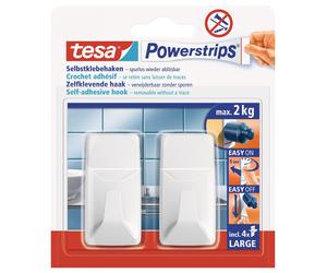 tesa Powerstrips Haken L rechteckig weiB NUOVO