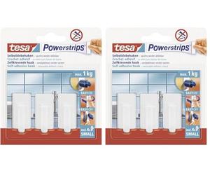 Tesa Powerstrips Hooks Small CLASSIC (Confezione da 2)