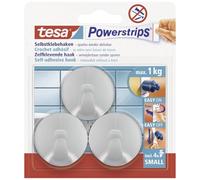 TESA 57578 - Ganci Tesa® Powerstrips® rotondi, cromati satinati