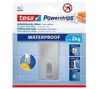 tesa Powerstrips Waterproof Hooks L metal rectangular
