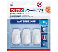 tesa Powerstrips Waterproof Hooks S plastic white
