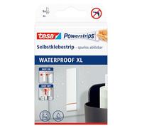 tesa Powerstrips® Waterproof Strips XL - Strisce adesive impermeabili double face per cucina bagno fino a 3 kg di forza - 1 x 9 strisce