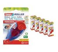 Tesa Roller Adesivo Permanente ecoLogo - Rullo adesivo ricaricabile con nastro a