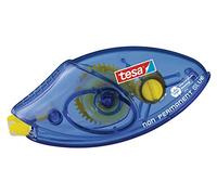 tesa Roller Colla Monouso Non Permanente ecoLogo - Rullo adesivo usa e getta - Applicazione precisa e veloce - Design trasparente ed ecologico - 8,5 m x 8,4 mm