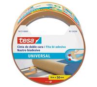 Tesa Nastri Biadesivo Universale - Biadesivo Versatile per il Fissaggio di Tappeti, per Lavori Manuali e Decorazione di Interni - 10 m x 50 mm