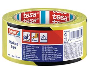 Tesa SPA 84442 Nastro per Segnalazioni, Nero/Giallo