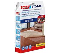 tesa STOP-IT Antiscivolo per tappeti, Sottotappeto antiscivolo per tappeti decorativi, Adatto a pavimenti in legno, parquet, piastrelle, marmo e pietra, Beige, 150 cm x 80 cm