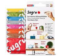 tesa Sugru Colla Multiuso Modellabile, Pasta adesiva versatile, per Decorare, Incollare, Riparare e per Creazioni Fai da Te, Confezione da 8 x 3.5 g, Multicolore