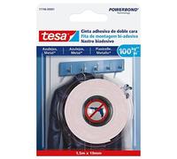 Tesa TE77746-00001-00 SMS Cinta adhesiva Doble Cara Powerbond 1,5:19mm para Azul