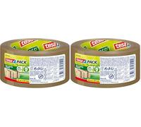 Tesa tesapack nastro adesivo per pacchi eco & ultra strong - Nastro adesivo marrone in materiale riprocessato - Nastro extra forte per pacchi pesanti fino a 30 kg - 1 rotolo da 50 m x 50 mm