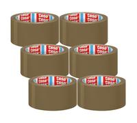 Tesa tesapack UNIVERSAL nastro per il pacco - forte resistenza adesiva, resistente allo strappo, srotolo silenzioso, senza solventi, film PP - marrone - 6 x 66 m x 50 mm