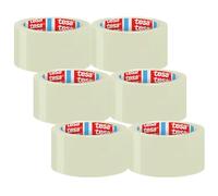 Tesa tesapack UNIVERSAL nastro per il pacco - forte resistenza adesiva, resistente allo strappo, srotolo silenzioso, senza solventi, film PP - trasparente - 6 x 66 m x 50 mm