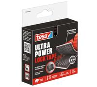 Tesa Ultra Power Lock Tape - Nastro Autoadesivo con Velcro a Tenuta Extraforte - Resistente alle Intemperie, ai Raggi UV e alle Temperature - per Uso Interno ed Esterno - 1 Rotolo - 1 m x 25 mm