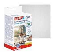 tesa Zanzariera antipolline - Protezione trasparente per chi soffre di allergie - Per finestre con apertura verso l'interno - Biadesivo attacca stacca - Antracite - 130 cm x 150 cm