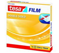 tesafilm® Biadesivo, Nastro Biadesivo Trasparente, 33m x 19mm